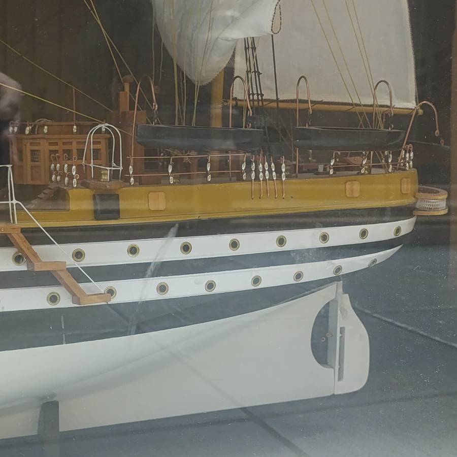 Large handmade ship's model of Amerigo Vespucci (1931)