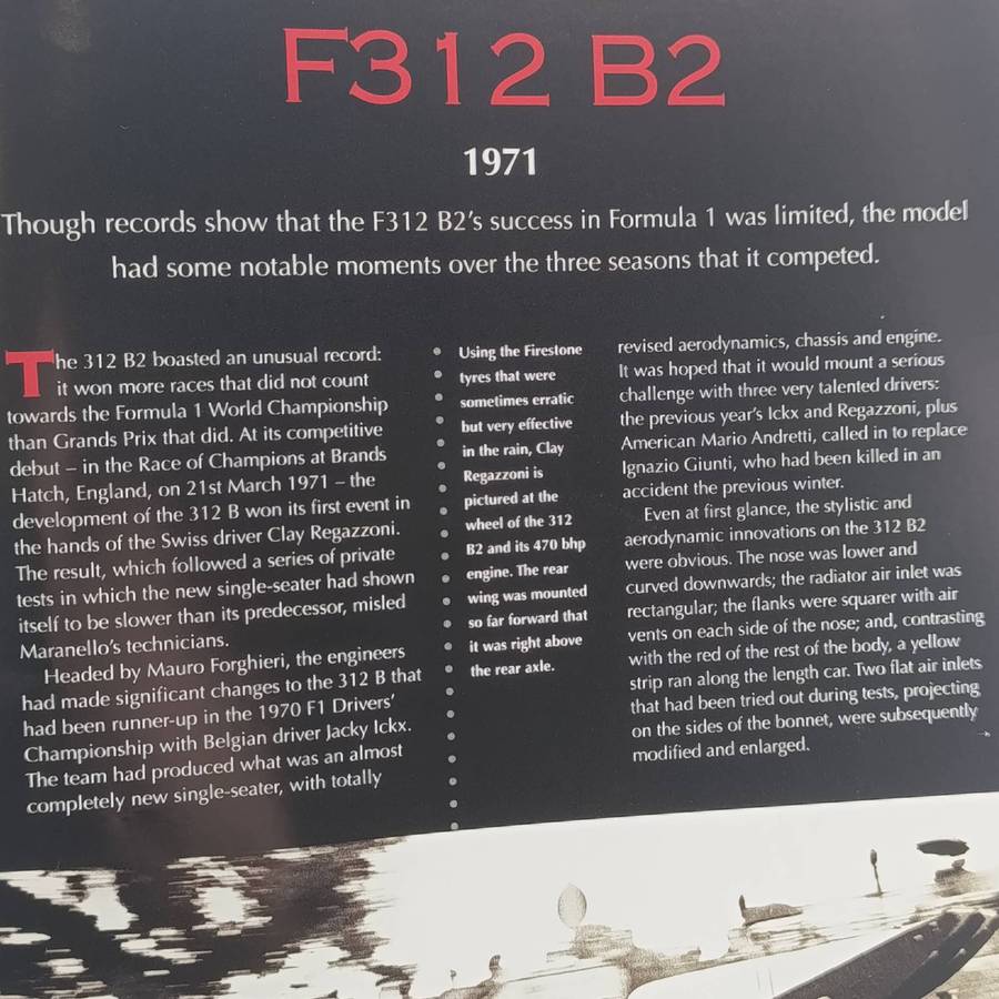 1971 Ferrari F312 B2 Formula 1 die-cast racing model car - scale 1/43