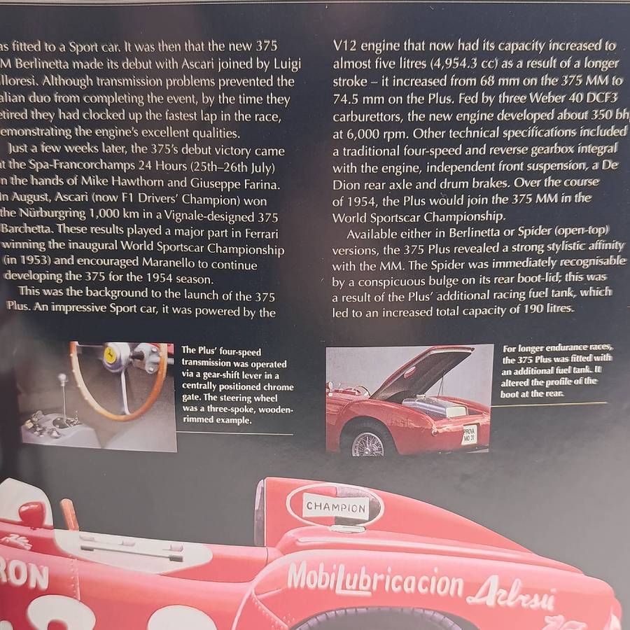 1954 Ferrari 375 plus racing die-cast model car - scale 1/43