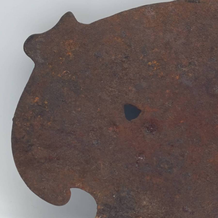 Antique 1913 The Metropolitan Carriage wagon builders cast iron plate