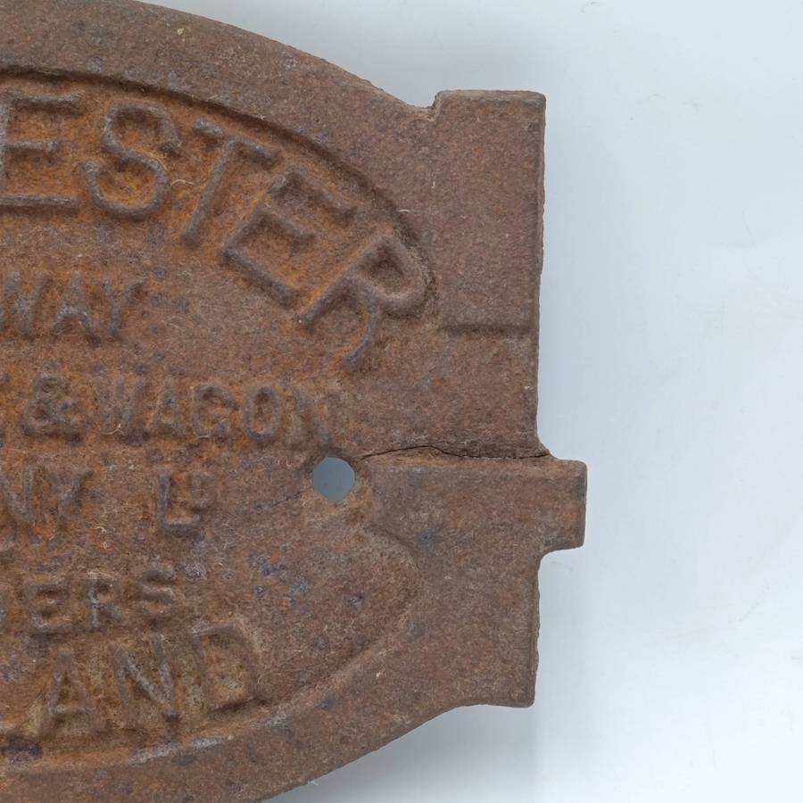 Antique Gloucester Railway Carriage and Wagon company builders plate