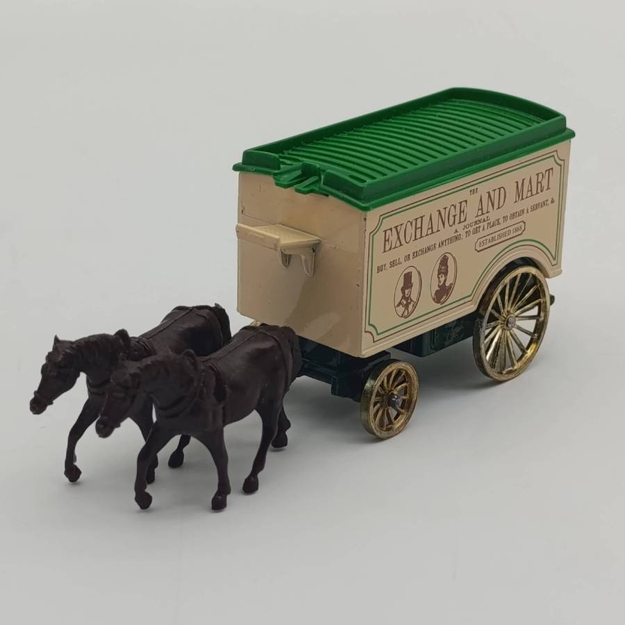 Lledo Exchange and Mart horse-drawn removal van die-cast model in box