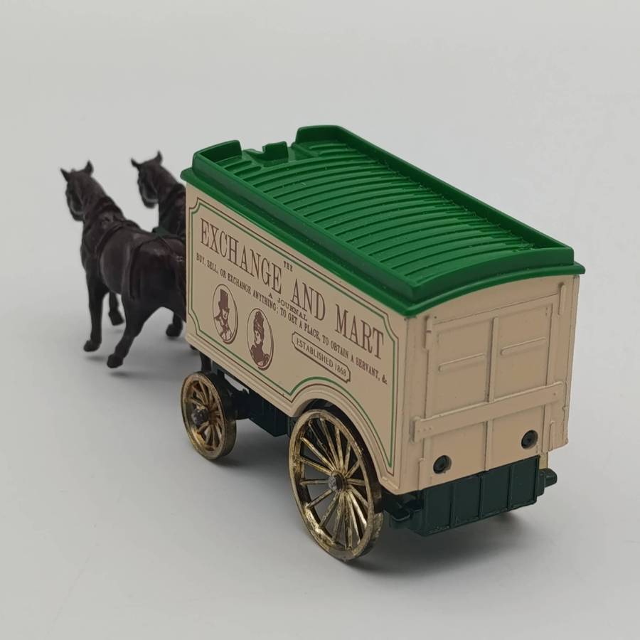 Lledo Exchange and Mart horse-drawn removal van die-cast model in box