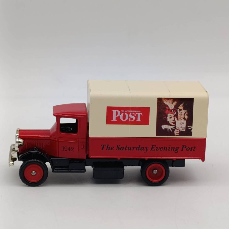Lledo 1934 Mack Saturday Evening Post delivery truck model in box