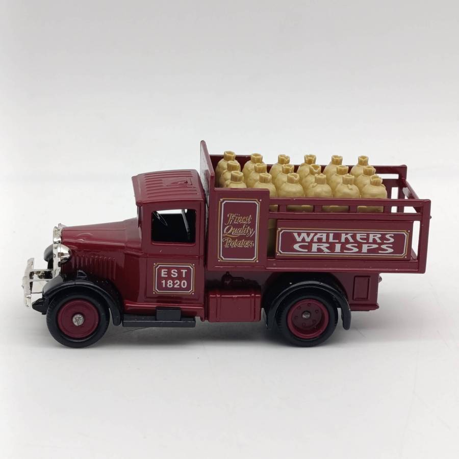 Lledo 1930 Ford stake Walker Crisps potato delivery truck model in box