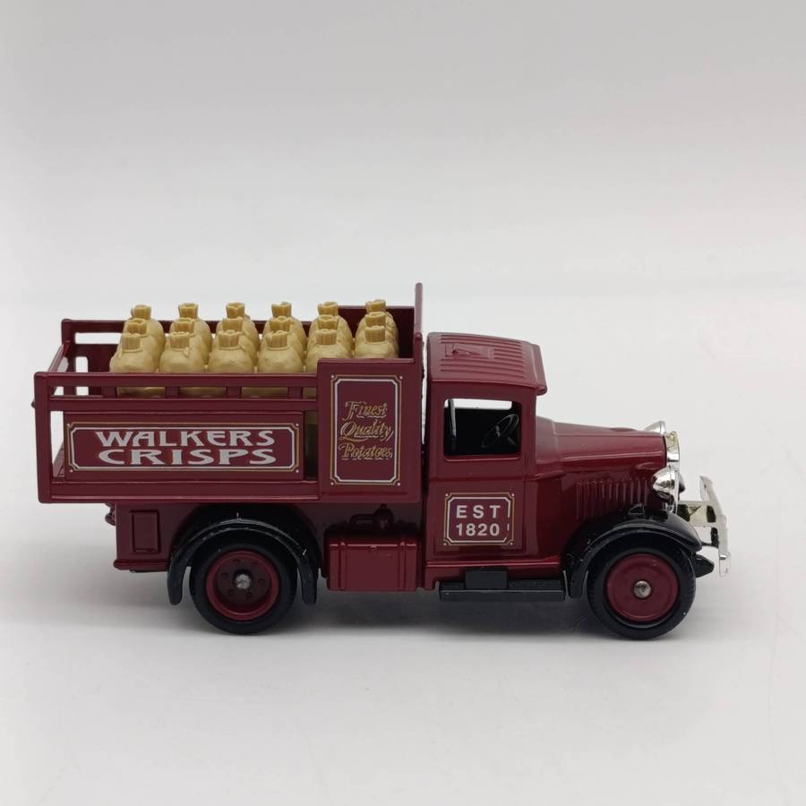 Lledo 1930 Ford stake Walker Crisps potato delivery truck model in box