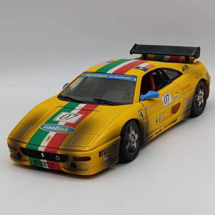 Hot Wheels Ferrari F355 Challenge #07 Dirty version die-cast model car - scale 1/18