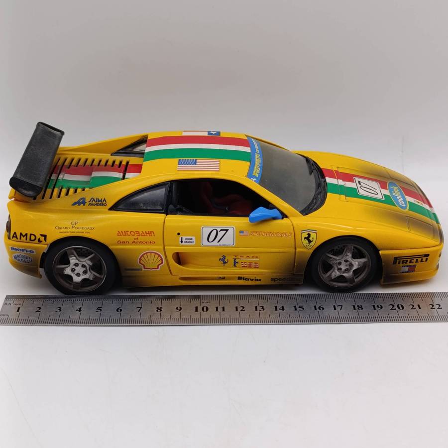 Hot Wheels Ferrari F355 Challenge #07 Dirty version die-cast model car - scale 1/18