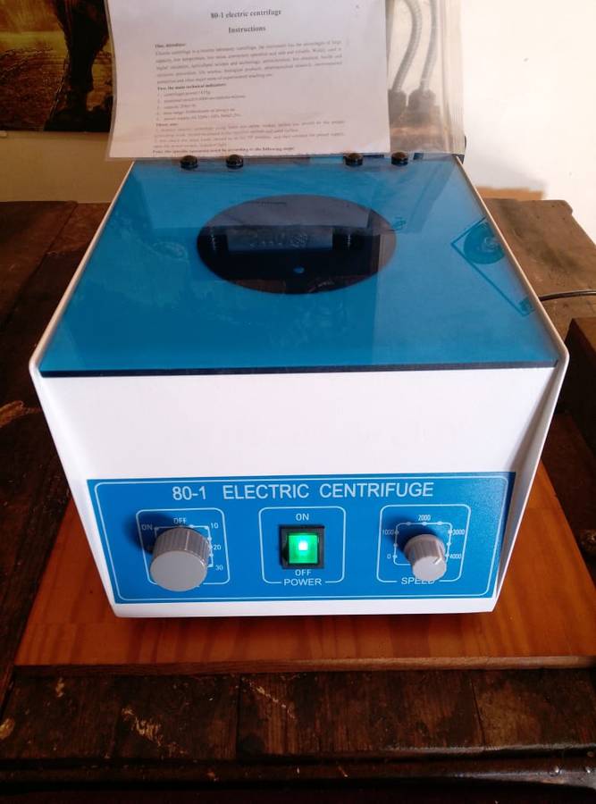 80-1 Electric Centrifuge Machine Lab Medical Equipment Practice 4000 rpm and 2 tubes