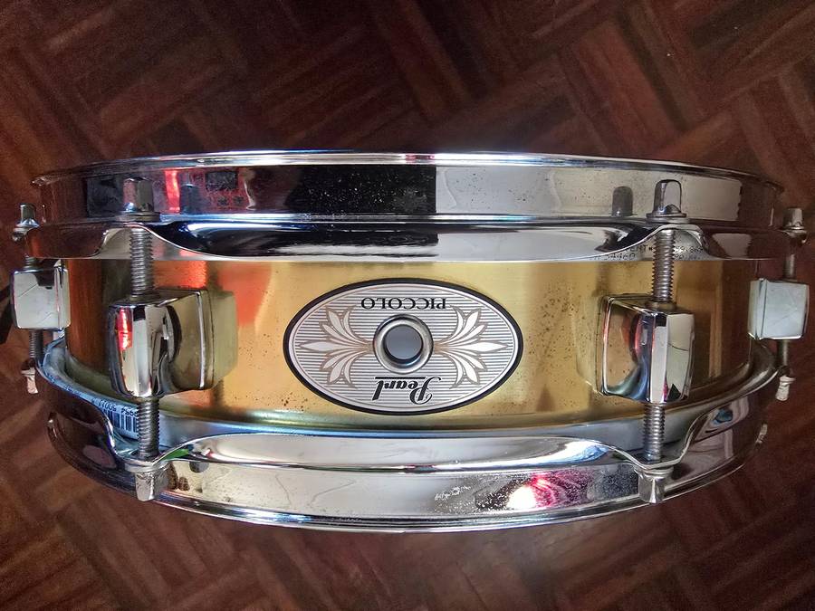 Pearl B1330 Brass Piccolo Snare Drum - 13 Inches X 3 Inches