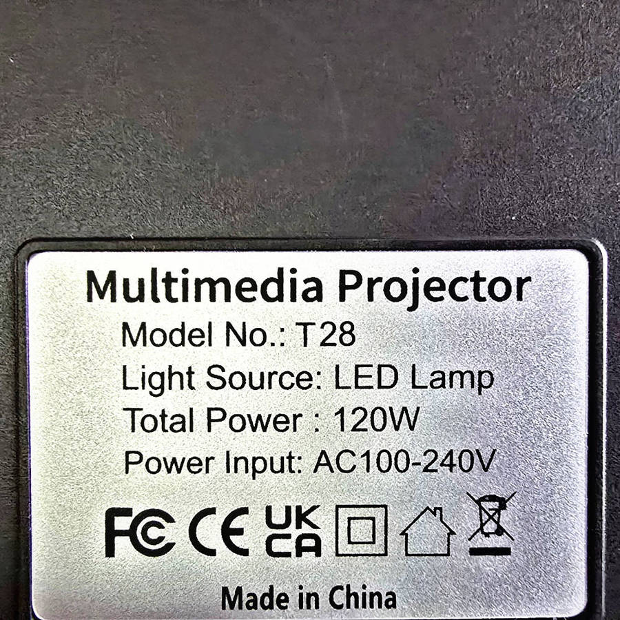 VGKE T28 4500 Lumens 1920 x 1080p LCD Data Projector