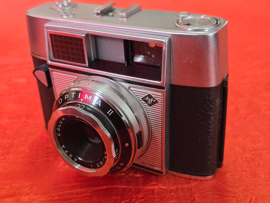 Vintage Agfa Optima II 35mm film camera.
