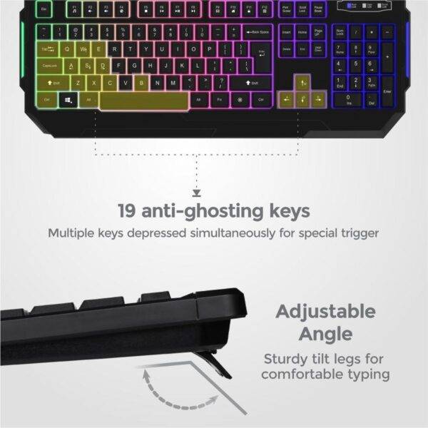 Astrum Slim Backlit Wired Gaming Keyboard- KG200