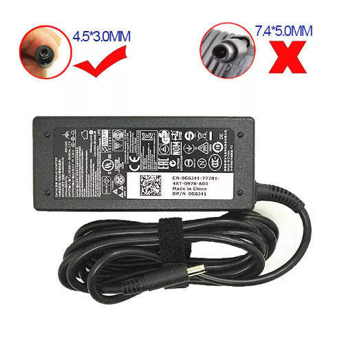 Dell Laptop Charger (65W) Small Pin