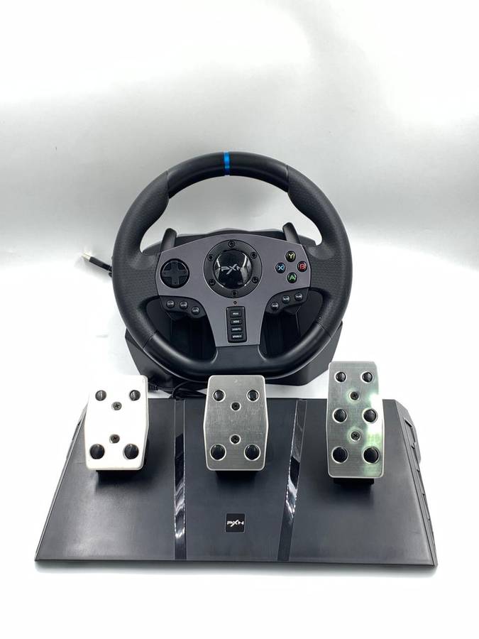 PXN V9 Gaming Steering Wheel 270-900 degree with 3 Pedals and Gear Shifter (New Open Box)