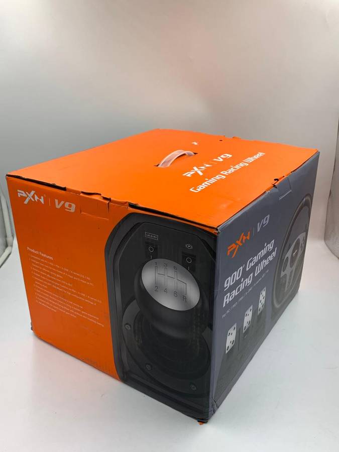 PXN V9 Gaming Steering Wheel 270-900 degree with 3 Pedals and Gear Shifter (New Open Box)