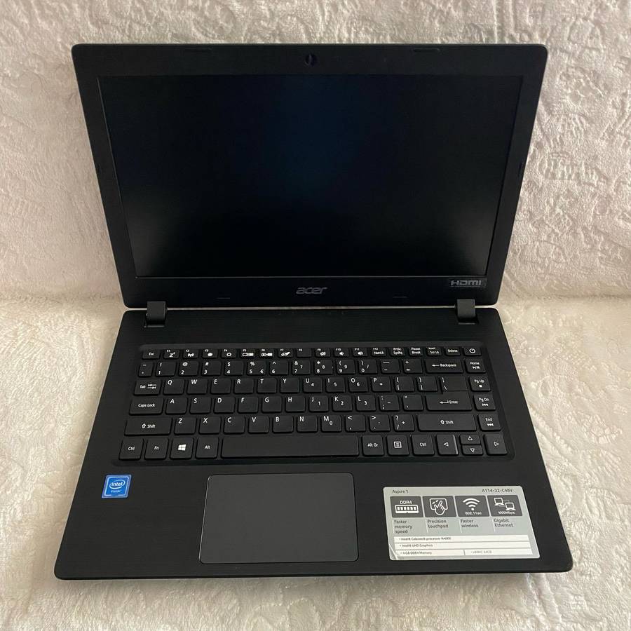 Acer Aspire 1 Laptop (Intel Celeron N4000, 64GB eMMc & 4GB RAM)