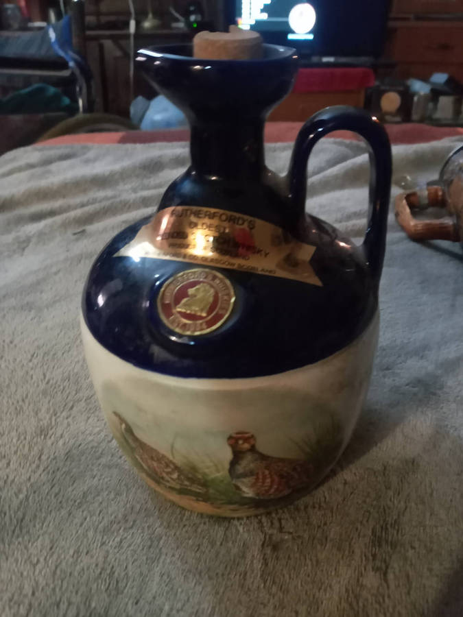 Rutherford's scotch whisky decanter