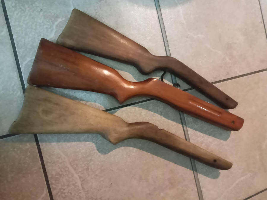 Pellet gun stock/grip x 3