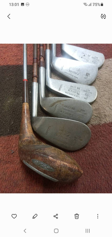Classic vintage 6 club golf set 1900's