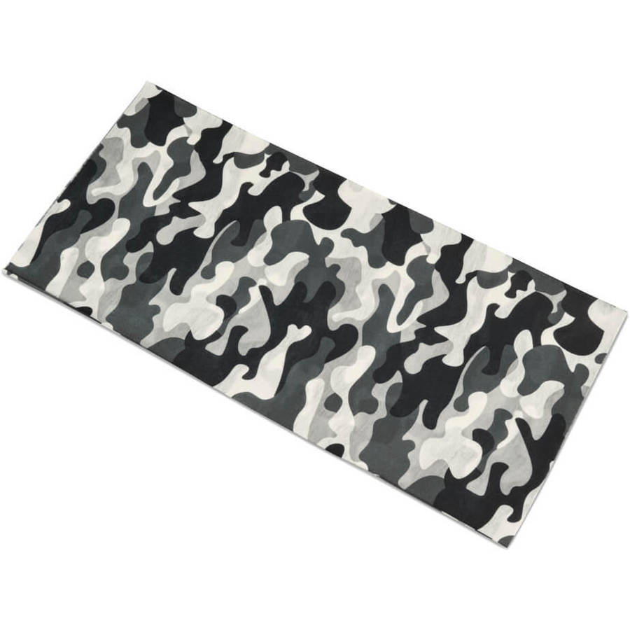 *02 Bandana - Black & White Camouflage