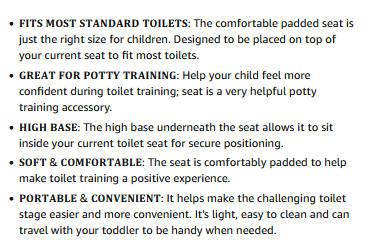 Snookums Padded Toilet Trainer Set - White