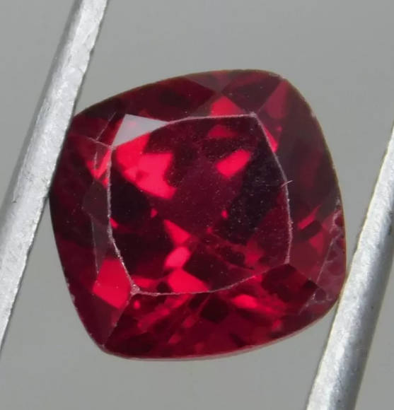 3.90 Ct Red Color Ruby Cushion Cut