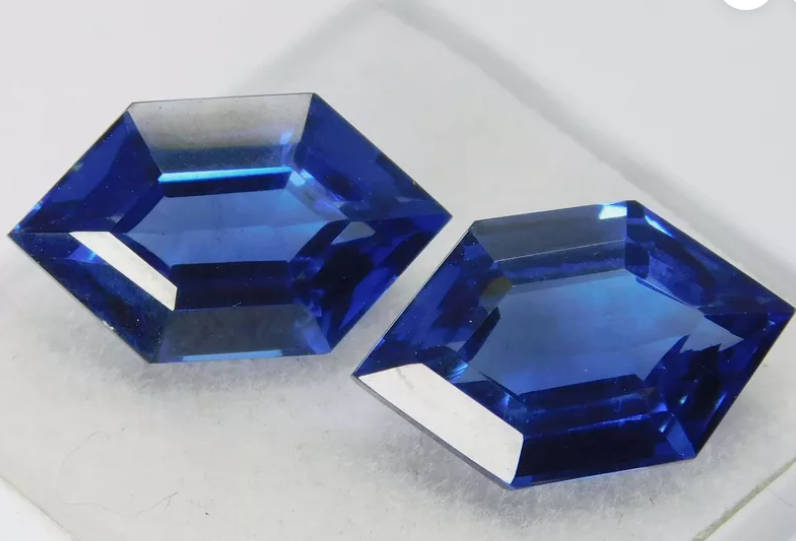 21.60ct Fancy Cut Sapphire Pair. GIR Certified
