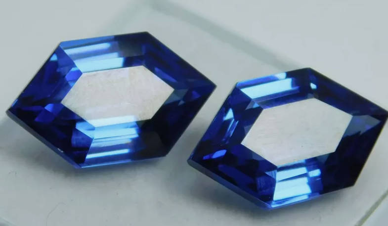21.60ct Fancy Cut Sapphire Pair. GIR Certified