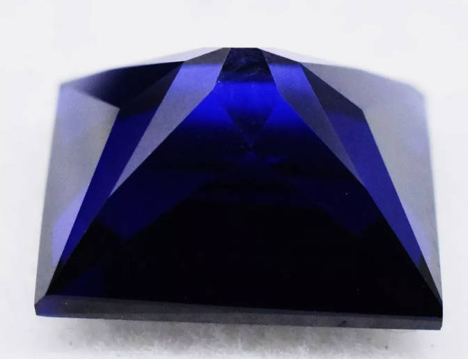 8.90ct Blue Sapphire Princess Cut