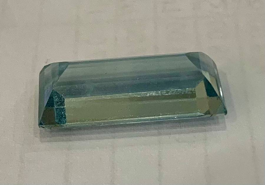 Natural 10.30 Ct Aquamarine Excellent Baguette Gemstone