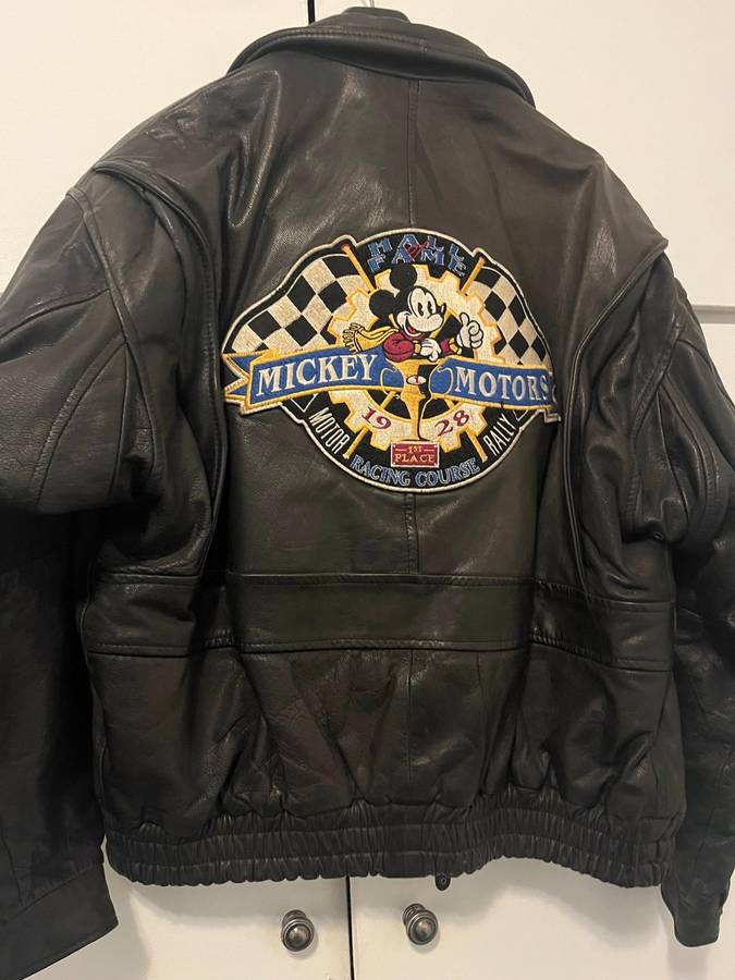 Vintage leather Disney store jacket