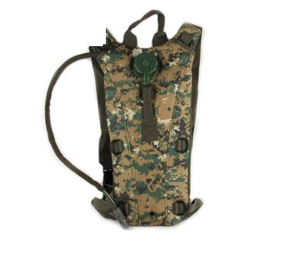 2.5L Tactical Outdoor Hydration Water Backpack Bag with Bladder - Camo