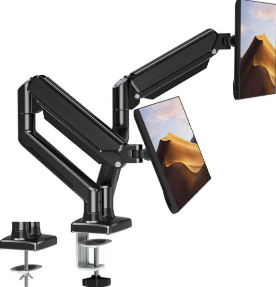 Dual Monitor Desk Mount for 13 to 32 Inch Screens