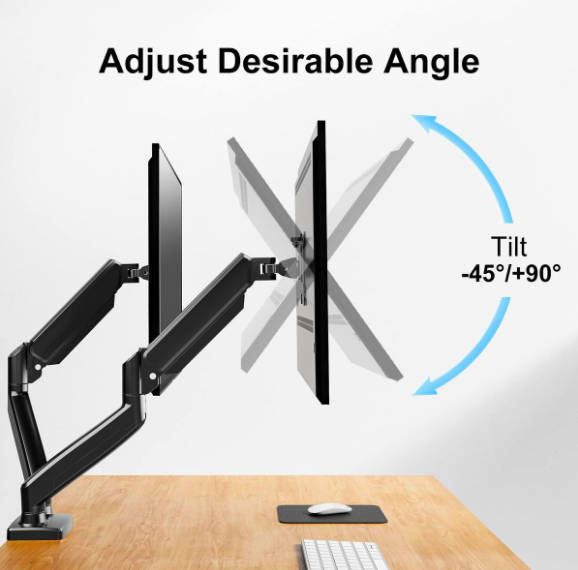 Dual Monitor Desk Mount for 13 to 32 Inch Screens