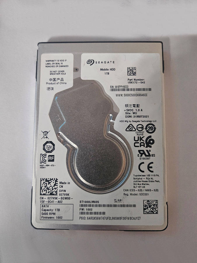 Seagate 1TB Laptop HDD