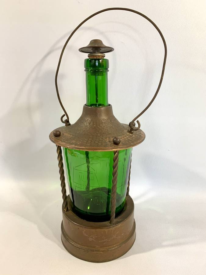 Vintage Music Box - German Made - Functional Decanter encased in Copper Surrounds