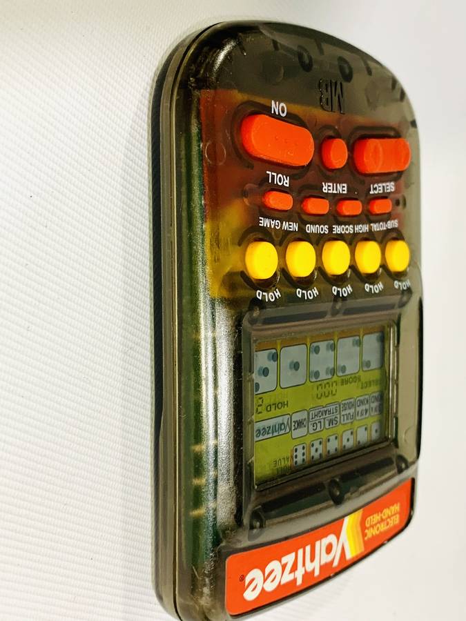 Vintage Electronic Handheld Yahtzee Game by Milton Bradley (MB)  Fully Functional