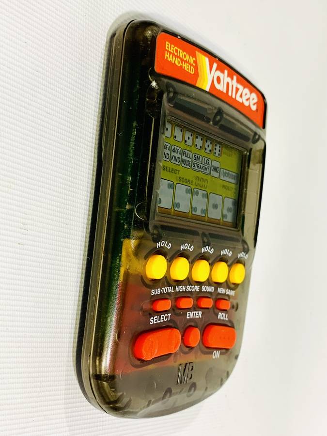 Vintage Electronic Handheld Yahtzee Game by Milton Bradley (MB)  Fully Functional