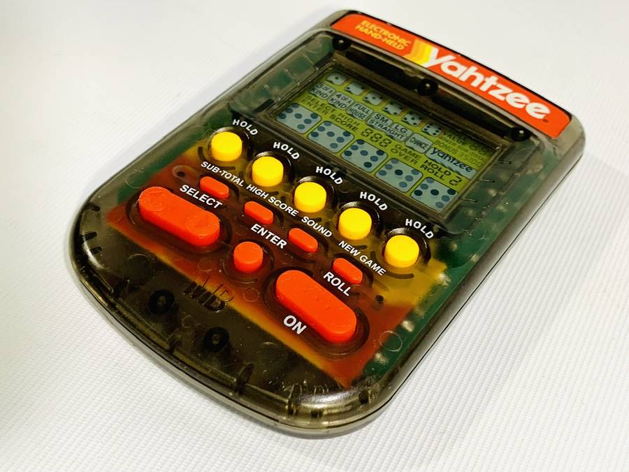 Vintage Electronic Handheld Yahtzee Game by Milton Bradley (MB)  Fully Functional