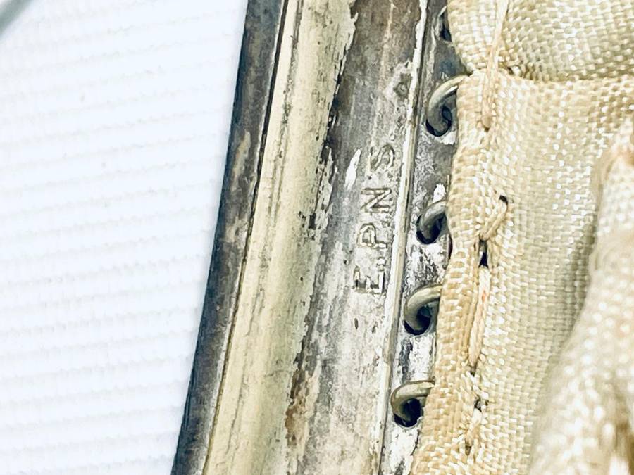 Stunning Vintage Silver-Plated EPNS Chainmail Handbag / Purse - Floral Detail