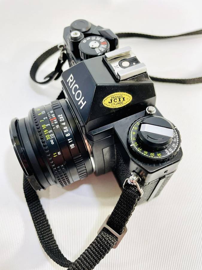 2 x Ricoh SLR 35mm Film Cameras with Accessories