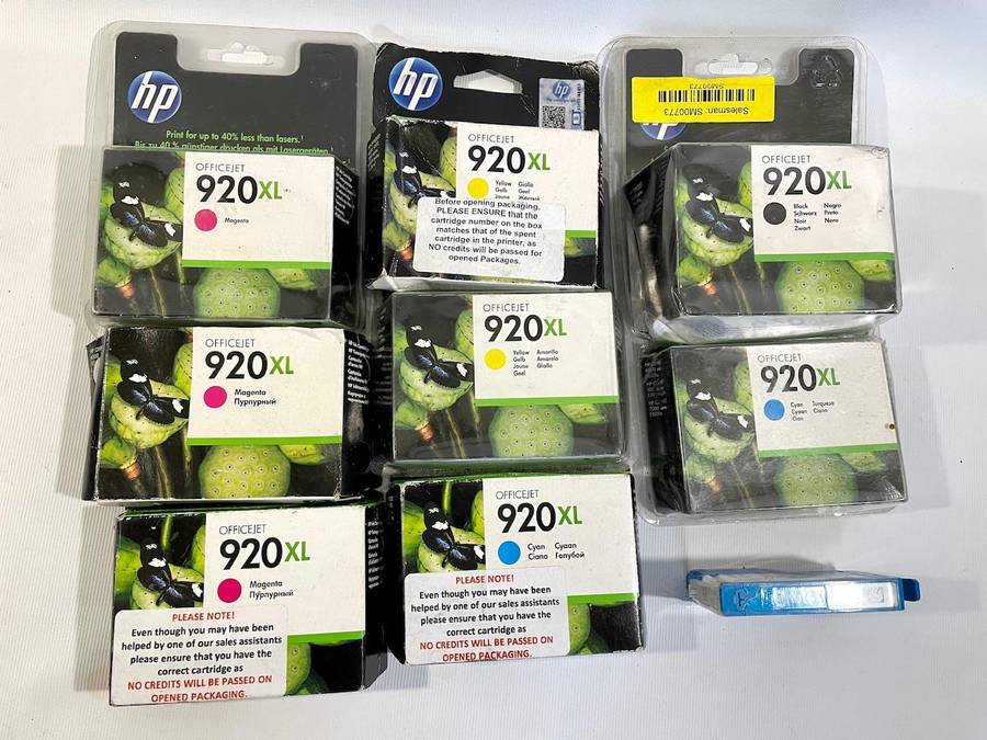 Quantity Expired Sealed HP Ink Cartridges