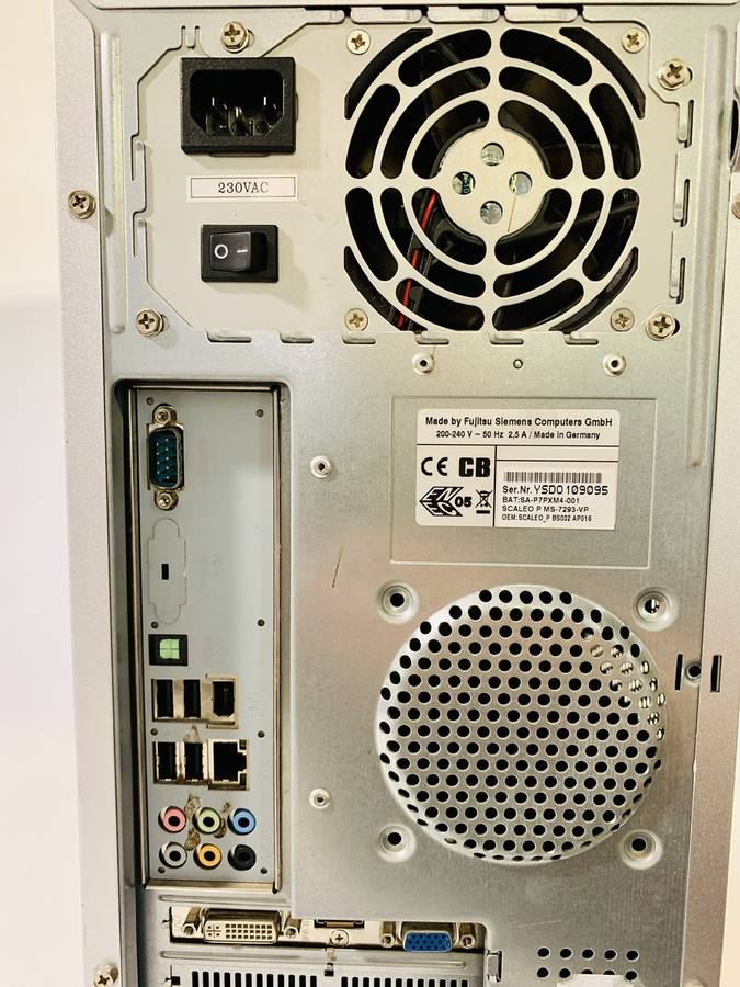 Fujitsu Desktop PC Tower - Nvidea GeForce 210 1GB, Intel Core Duo 1.80GHz, Windows Vista