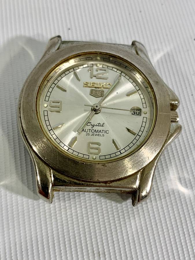 Replica Mens Seiko 5 25 Jewels Watch with Golden Anchor Automatic Movement