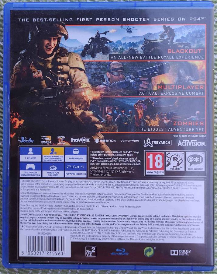 Call Of Duty: Black Ops 4 (PS4)