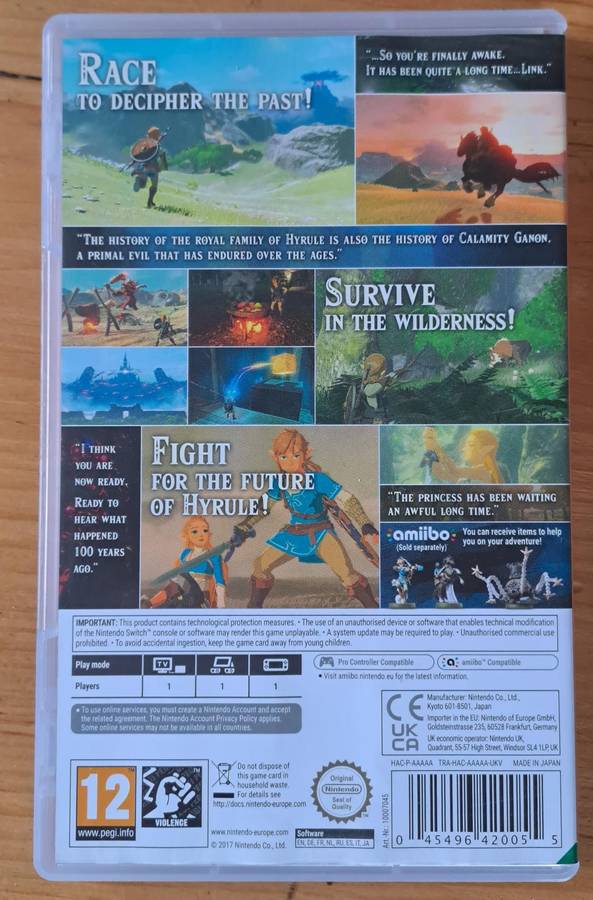 The Legend of Zelda: Breath of the Wild (Nintendo Switch)