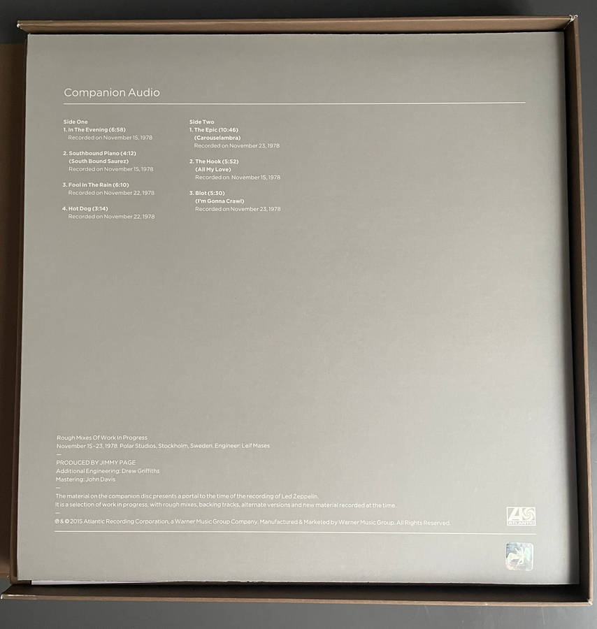 Led Zeppelin - In Through the Out Door Super Deluxe Box Set