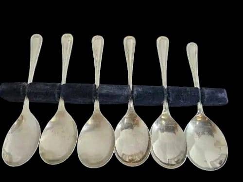 Set of Vintage Silver Jam Spoons