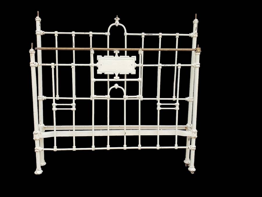 Timeless elegance of Antique Cast Iron Headboard & Foot Board